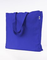 Printwear Fairtrade Bio-Baumwoll Oversize Tasche, Light Grey (ca. Pantone Cool Grey 5C) 49 x 50 cm, XT630 – Royal (ca. Pantone 287C)