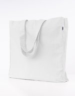 Printwear Fairtrade Bio-Baumwoll Oversize Tasche, Light Grey (ca. Pantone Cool Grey 5C) 49 x 50 cm, XT630 – White
