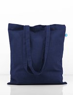 Printwear Recycelte Baumwolltasche mit langen Henkeln – Navy (ca. Pantone 532C)
