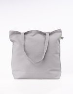 Printwear Fairtrade Bio-Baumwolltasche mit langen Henkeln, Black 46 x 40 cm, XT670 – Light Grey (ca. Pantone Cool Grey 5C)