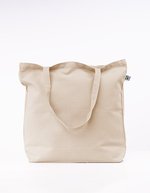 Printwear Fairtrade Bio-Baumwolltasche mit langen Henkeln, Black 46 x 40 cm, XT670 – Natural