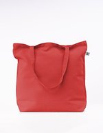 Printwear Fairtrade Bio-Baumwolltasche mit langen Henkeln, Black 46 x 40 cm, XT670 – Red (ca. Pantone 200C)
