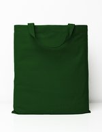 Printwear Baumwolltasche mit kurzen Henkeln, Natural ca. 38 x 42 cm, XT902 – Dark Green (ca. Pantone 348C)