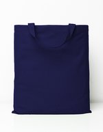 Printwear Baumwolltasche mit kurzen Henkeln, Natural ca. 38 x 42 cm, XT902 – Navy (ca. Pantone 295C)