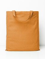 Printwear Baumwolltasche mit kurzen Henkeln, Natural ca. 38 x 42 cm, XT902 – Orange (ca. Pantone 1505C)