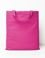Printwear Baumwolltasche mit kurzen Henkeln, Natural ca. 38 x 42 cm, XT902 – Pink (ca. Pantone 225C)