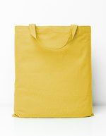 Printwear Baumwolltasche mit kurzen Henkeln, Natural ca. 38 x 42 cm, XT902 – Yellow (ca. Pantone 123C)