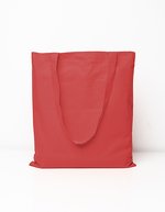 Printwear Baumwolltasche mit langen Tragegriffen, Natural ca. 38 x 42 cm, XT903 – Rouge (ca. Pantone 186C)