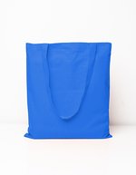 Printwear Baumwolltasche mit langen Tragegriffen, Natural ca. 38 x 42 cm, XT903 – Royal (ca. Pantone 285C)