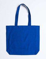 Printwear Baumwolltasche mit Boden- und Seitenfalten, Blue (ca. Pantone 2935U-HKS 43-44) 38 x 42 x 10 cm, XT95 – Blu (ca. Pantone 2935U-HKS 43-44)