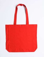 Printwear Baumwolltasche mit Boden- und Seitenfalten, Blue (ca. Pantone 2935U-HKS 43-44) 38 x 42 x 10 cm, XT95 – Rosso (ca. Pantone 032U-HKS 13-14)