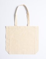 Cotton Bag Side Fold Long Handles – Natural