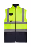 YOKO Safety Vest YK220 with Fleece Lining – Hi-Vis Yellow/Navy