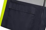YOKO Warnweste YK220 mit Fleece-Futter, Hi-Vis Yellow/Navy S, YK005 – Bild 4