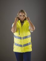 YOKO Hi-Vis-Weste mit Kapuze und Taschen, Navy XL, YK007 – Bild 6