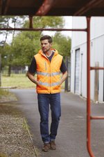 YOKO Hi-Vis-Weste mit Kapuze und Taschen, Navy XL, YK007 – Bild 8