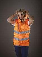 YOKO Hi-Vis-Weste mit Kapuze und Taschen, Navy XL, YK007 – Bild 9