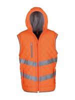 YOKO Hi-Vis-Weste mit Kapuze und Taschen, Navy XL, YK007 – Bild 3