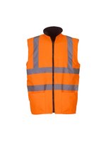YOKO Hochsichtbarer Fleece-Bodywarmer EN20471 – Hi-Vis Orange