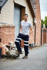 YOKO Hi-Vis Sicherheits-Lange Hose mit Reflektoren, Black S, YK016T – Bild 9