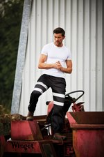 YOKO Hi-Vis Sicherheits-Lange Hose mit Reflektoren, Black S, YK016T – Bild 10
