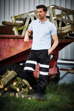 YOKO Hi-Vis Sicherheits-Lange Hose mit Reflektoren, Black S, YK016T – Bild 11
