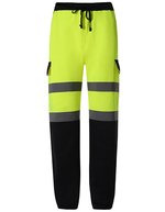 YOKO Hi-Vis Sicherheits-Lange Hose mit Reflektoren – Hi-Vis Yellow/Navy