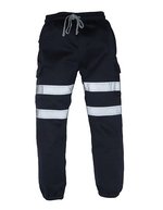 YOKO Hi-Vis Sicherheits-Lange Hose mit Reflektoren, Black S, YK016T – Navy