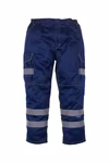 YOKO Hi-Vis Cargo Trousers with Knee Pad Pockets – Black