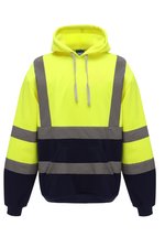 YOKO Sicherheits-Hoodie mit Reflektionsstreifen – Black