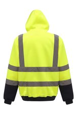 YOKO Hi-Vis Pull-Over Hoodie Black XL (YK05), YK05 – Bild 3