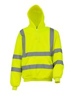 YOKO Sicherheits-Hoodie mit Reflektionsstreifen – Hi-Vis Yellow