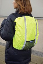 YOKO Hi-Vis Wasserdichter Rucksack-Schutz 20-25L, Black One Size - 20-25l, YK068 – Bild 1
