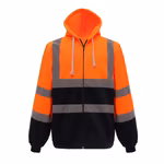 YOKO Felpa con cappuccio di sicurezza Hi-Vis con Zip, Navy S, YK07 – immagine 1