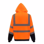 YOKO Felpa con cappuccio di sicurezza Hi-Vis con Zip, Navy S, YK07 – immagine 3