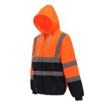 YOKO Hi-Vis Sicherheits-Hoodie mit Reißverschluss, Black S, YK07 – Bild 4