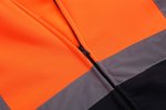 YOKO Hi-Vis Sicherheits-Hoodie mit Reißverschluss, Black S, YK07 – Bild 6