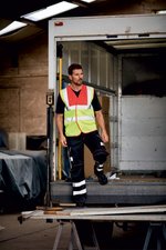 YOKO Sicherheitsweste Signalgelb mit Reflexstreifen, Hi-Vis Orange S, YK100 – Bild 8