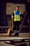 YOKO Safety Vest Signal Yellow with Reflective Stripes, Hi-Vis Yellow S, YK100 – image 9