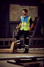 YOKO Sicherheitsweste Signalgelb mit Reflexstreifen, Hi-Vis Orange S, YK100 – Bild 10