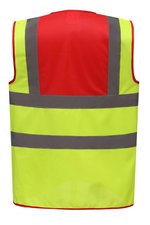 YOKO Sicherheitsweste Signalgelb mit Reflexstreifen, Hi-Vis Orange S, YK100 – Bild 4