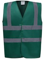 YOKO Sicherheitsweste Signalgelb mit Reflexstreifen, Hi-Vis Orange S, YK100 – Paramedic Green