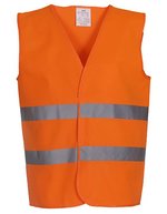 YOKO Hi-Vis Sicherheitsweste mit Reflektionsstreifen – Hi-Vis Orange