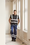 YOKO Hi-Vis Top Cool Recycled Open Mesh Waistcoat Lime L (YK120), YK120 – Bild 2