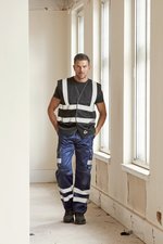 YOKO Hi-Vis Top Cool Recycled Open Mesh Waistcoat Royal Blue XL (YK120), YK120 – Bild 1