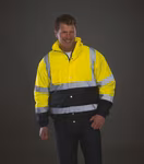 YOKO Veste de Sécurité Imperméable avec Réflexion, Hi-Vis Orange/Navy S, YK218 – image 4