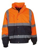 YOKO Wasserdichte Sicherheitsjacke mit Reflexion – Hi-Vis Orange/Navy