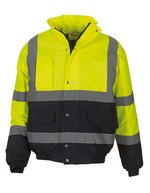 YOKO Wasserdichte Sicherheitsjacke mit Reflexion – Hi-Vis Yellow/Navy
