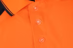 YOKO Hi-Vis Polo-Shirt mit reflektierenden Bändern, Hi-Vis Orange/Navy S, YK220 – Bild 5