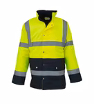 YOKO Wasserdichte Sicherheitsjacke mit Reflexstreifen in – Hi-Vis Orange/Navy